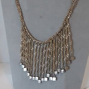 Necklace Chain Gold Tone Silver Tone Bib Sexy Glam